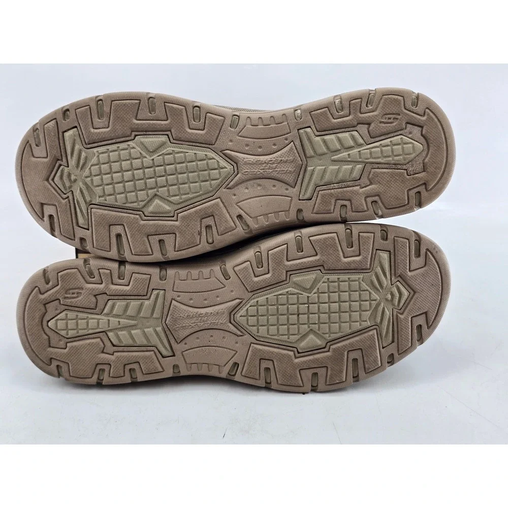 Skechers Expected Avillo Loafer Mens 10.5 Khaki Slip On Shoes 64109 - Excellent